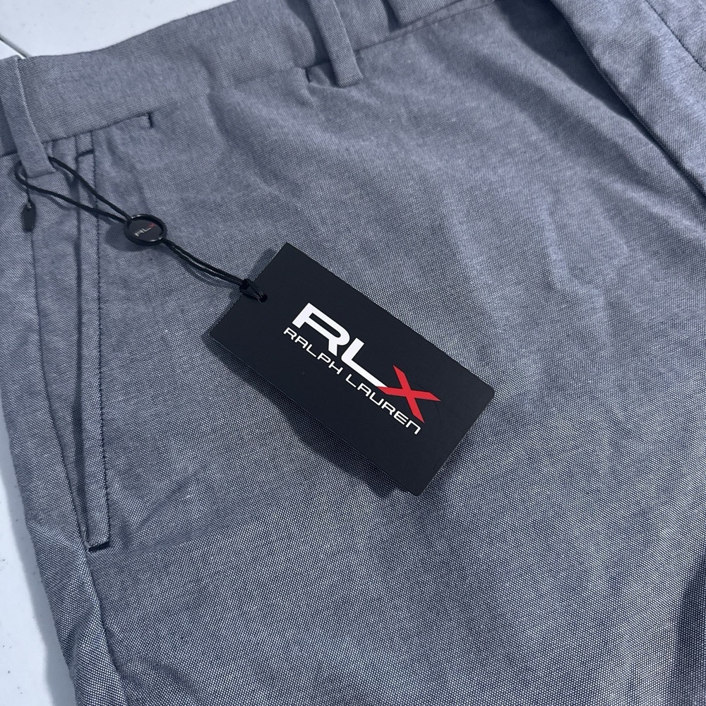 NEW RLX Ralph Lauren Men's Size 36 Tailored Fit Navy Oxford Golf Shorts